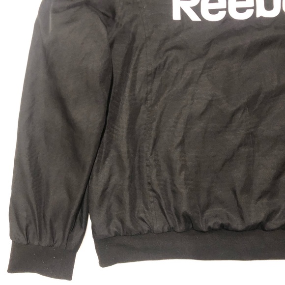 Reebok Full Zip Fall Jacket Womens Size XL Black and White - Picture 9 of 10